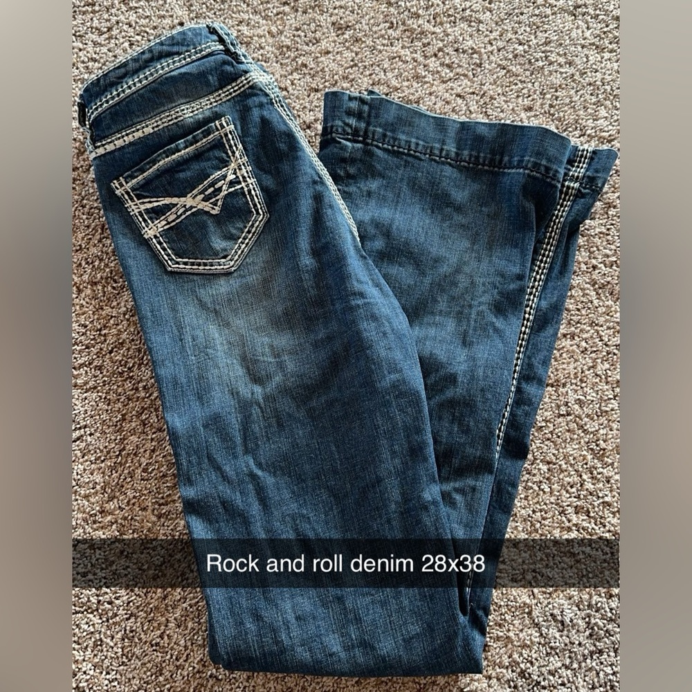 Rock and roll denim jeans